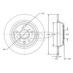 TOMEX Brakes Bremsscheibe